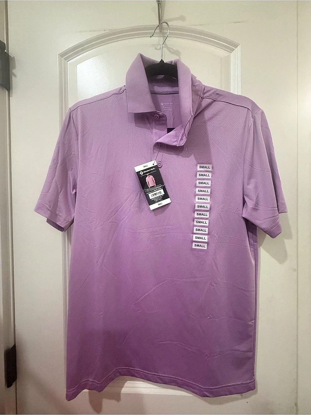 Member'Small Mark Performance Polo in Purple Size Small NWT